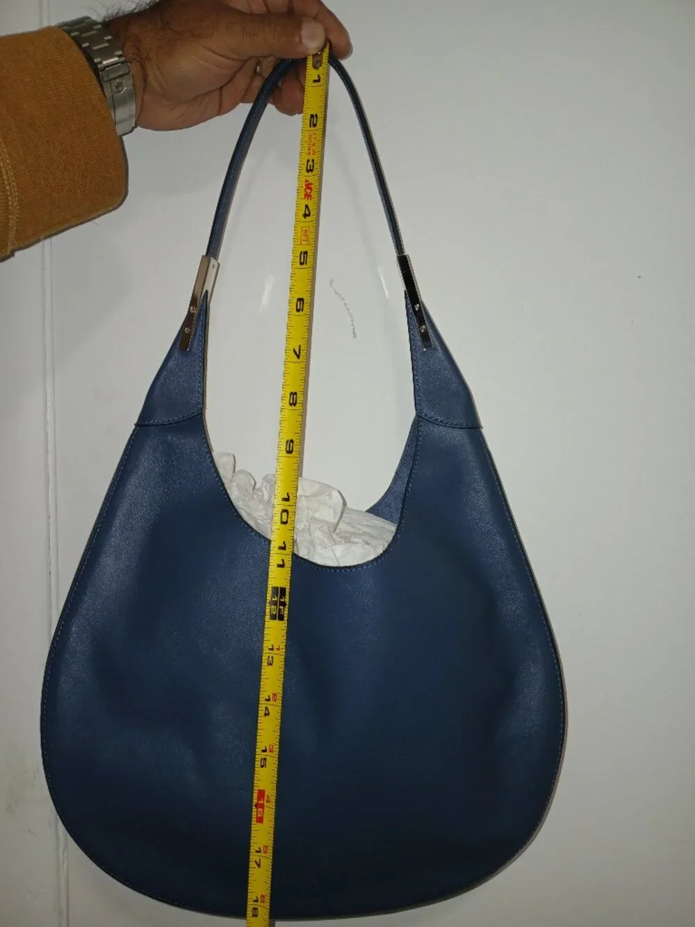 Savette Black Leather Hobo Bag